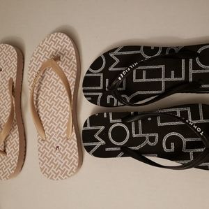 Bundle Pair Of Tommy Hilfiger Slides Woman Size 6